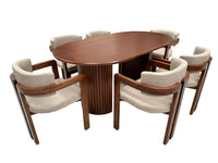 ANTECOMEDOR BOSTON 6/S NOGAL AVELLANA