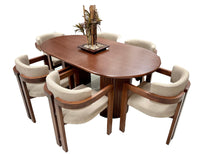 ANTECOMEDOR BOSTON 6/S NOGAL AVELLANA
